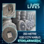 Lives 250 metre CCTV kablo 2+1 050